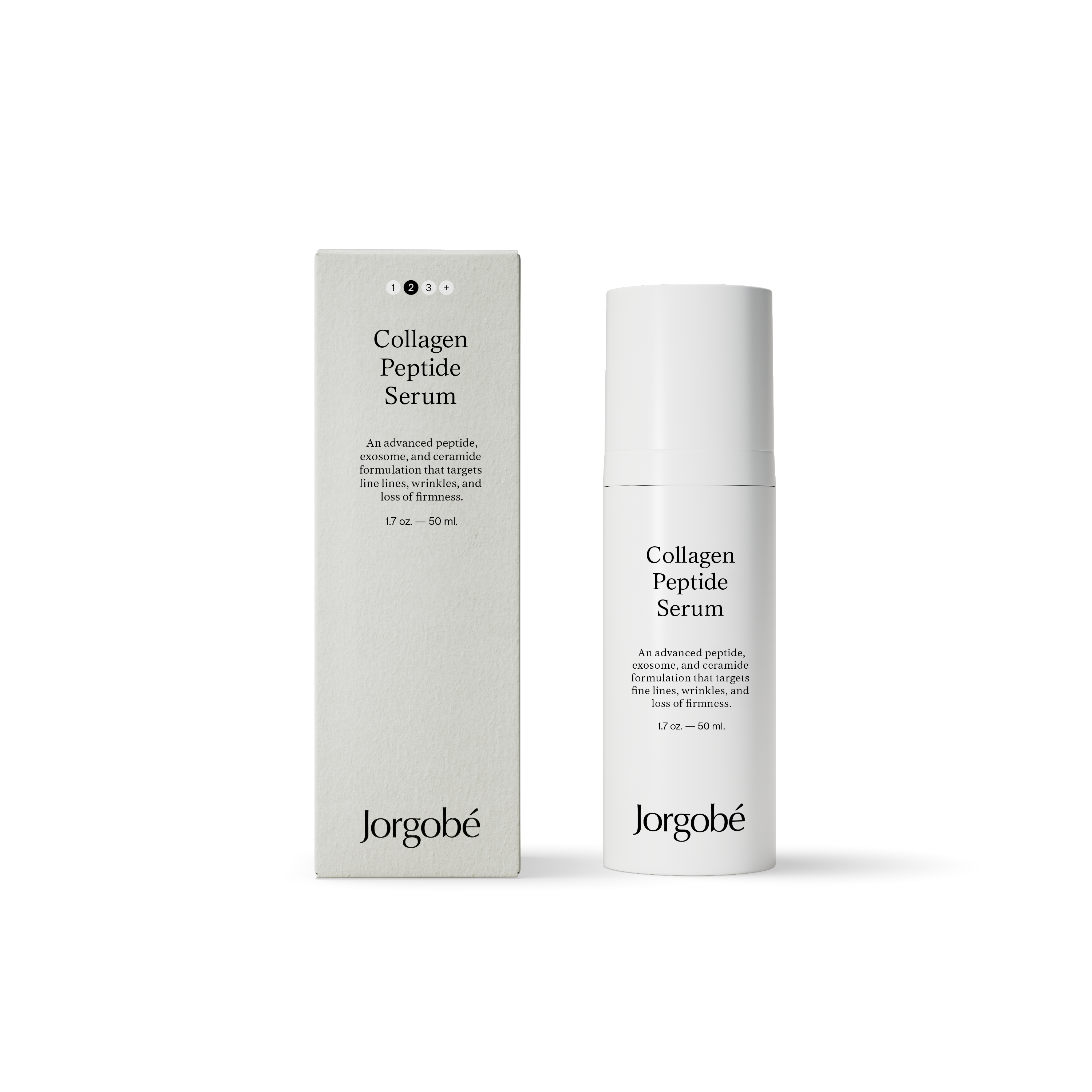 Collagen Peptide Serum 50 ml, produkt och förpackning